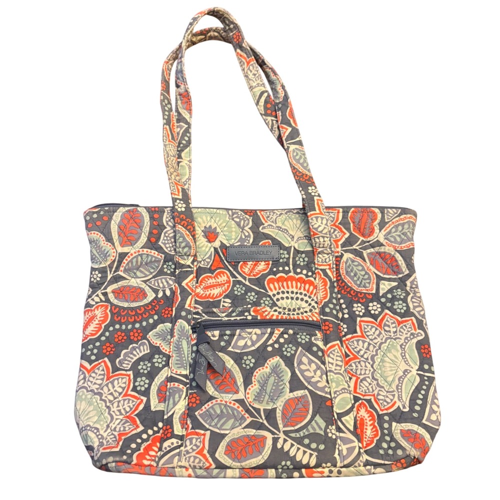 Vera Bradley | Quilted Tote Bag | Nomadic Floral Gray